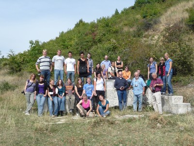 Gruppenphoto mit rumänischen Kollegen in Pietroassa